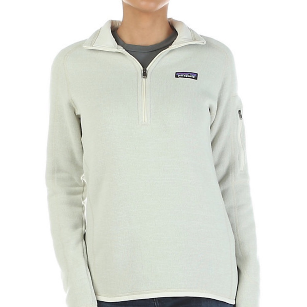 Patagonia off white quarter-zip “better sweater” S